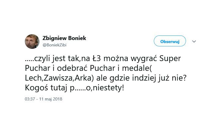 Prezes Zbigniew Boniek ostro o ostatnich wydarzeniach